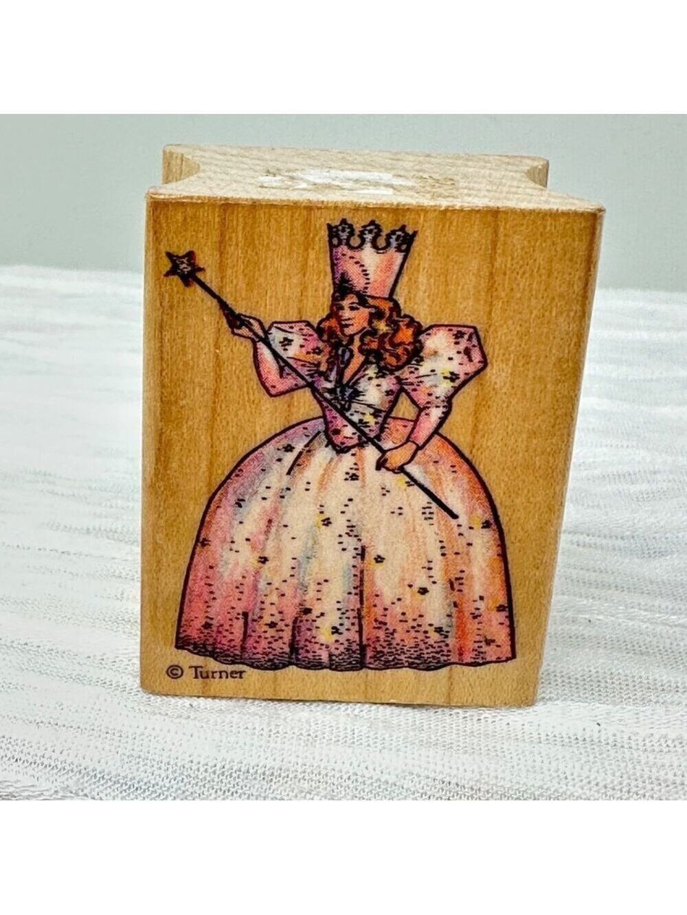 Glinda Wizard Of Oz Rubber Stamp Wood Mount 806E All Night Media Turner